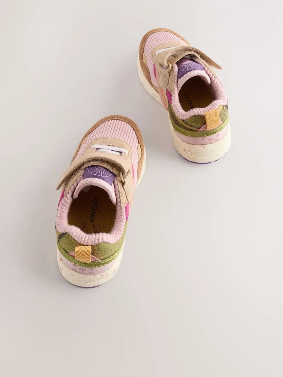 Next Multicolore - Baskets à lacets élastiques à fermeture tactile Discount
