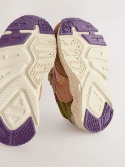 Next Multicolore - Baskets à lacets élastiques à fermeture tactile Discount