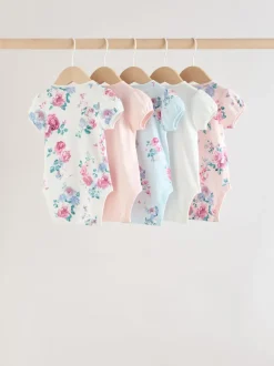 Next Multicolore - Bébé Manches courtes Bodysuits 5 Pack Discount