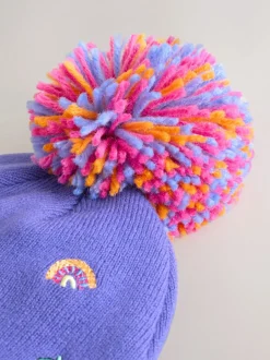 Next Multicolore - Bonnet à pompon brodé (3mois-10ans) Sale