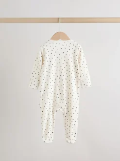 Next Multicolore - Combinaison de nuit zippée pour bébé 3 Pack (0-2ans) Clearance