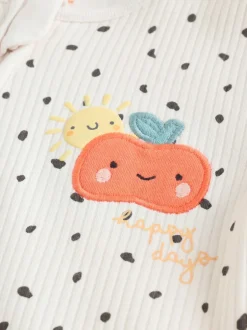 Next Multicolore - Combinaison de nuit zippée pour bébé 3 Pack (0-2ans) Clearance