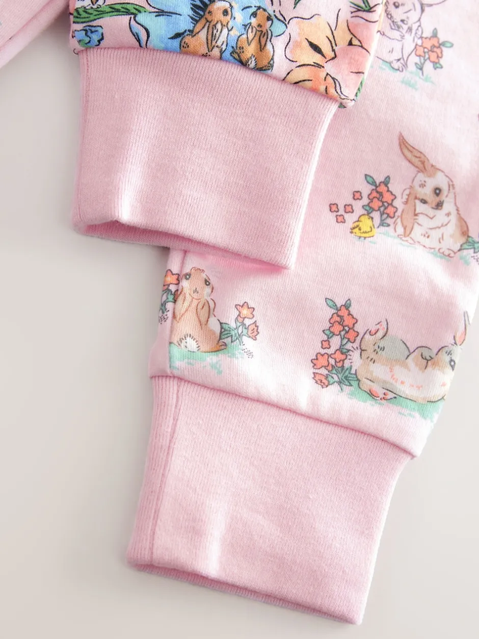 Next Multicolore - Lot 2 pyjamas Cath Kidston Bunny Snuggle 100% coton New