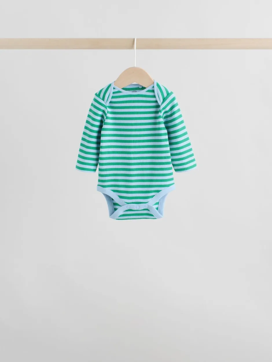 Next Multicolore - Lot de 5 bodys à manches longues pour bébé Outlet