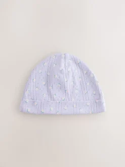 Next Multicolore - Lot de 3 bonnets pointelle pour bébé (0-18mois) Sale