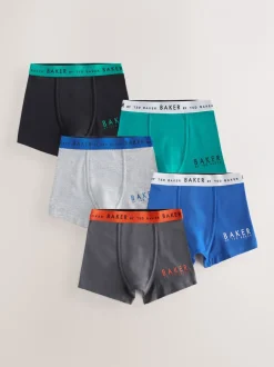 Baker by Ted Baker Multicolore - Lot de 5 boxers garçon Clearance