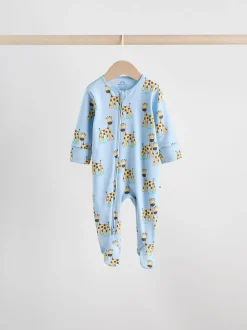 Next Multicolore - Lot de 5 dors-bien zippés en coton pour bébé (0-2ans) Clearance