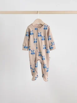 Next Multicolore - Lot de 5 dors-bien zippés en coton pour bébé (0-2ans) Clearance