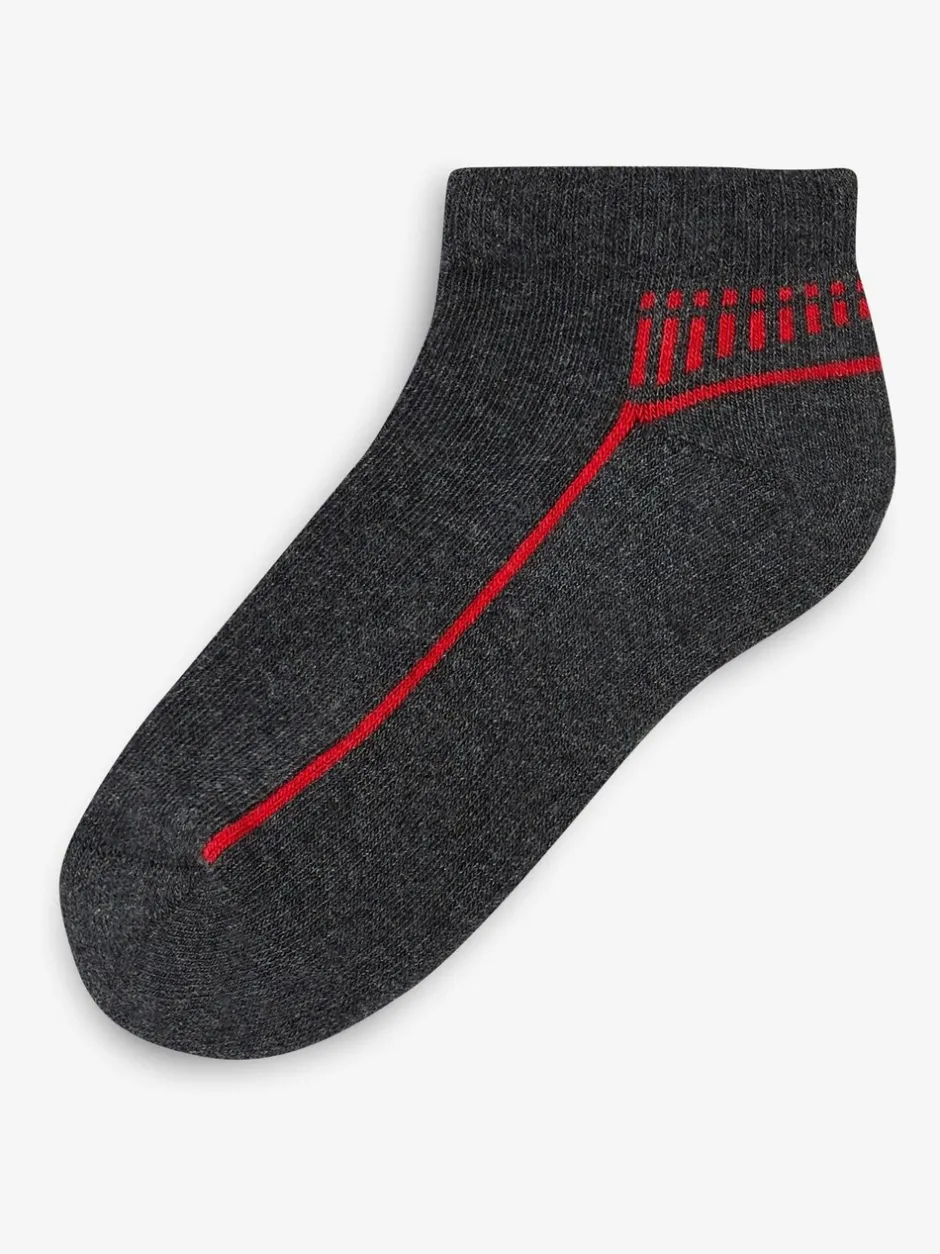 Next Multicolore - Lot de 5 paires de chaussettes de sport à semelle rembourrée New