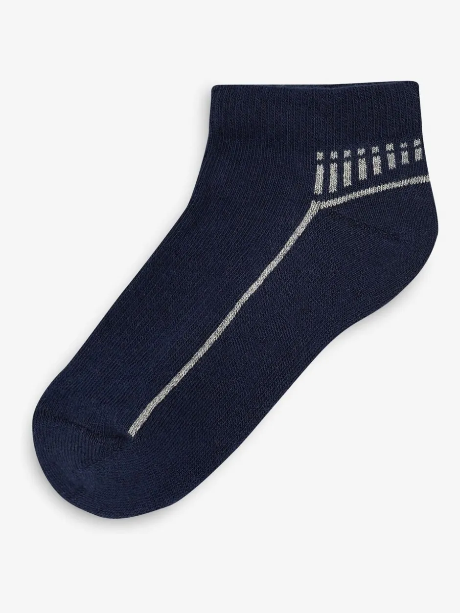 Next Multicolore - Lot de 5 paires de chaussettes de sport à semelle rembourrée New