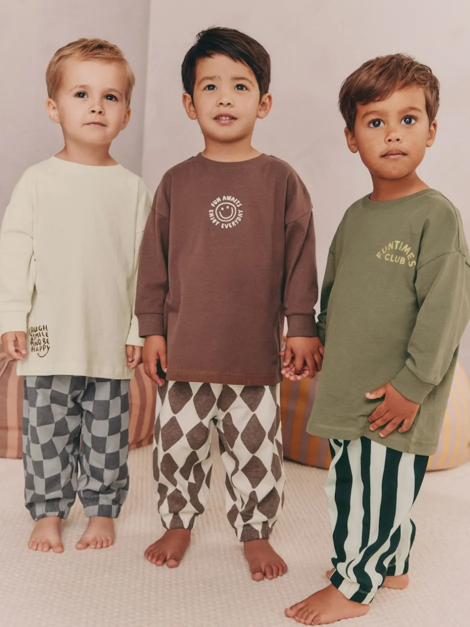 Next Multicolore - Lot de 3 pyjamas oversize (9mois-10ans) Sale