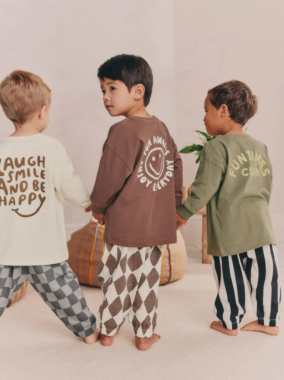 Next Multicolore - Lot de 3 pyjamas oversize (9mois-10ans) Sale