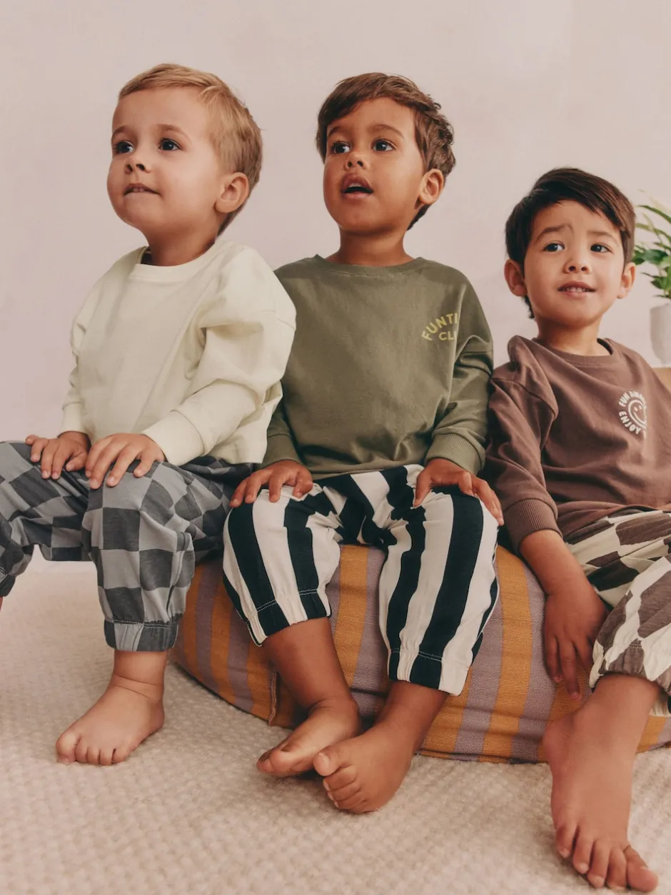 Next Multicolore - Lot de 3 pyjamas oversize (9mois-10ans) Sale