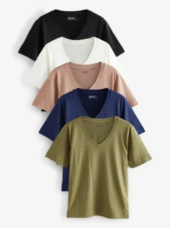 Next Multicolore - Lot de t-shirts amples 5 New