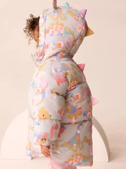 Next Multicolore - Manteau matelassé imprimé Résistant à la douche (3mths-7yrs) Discount