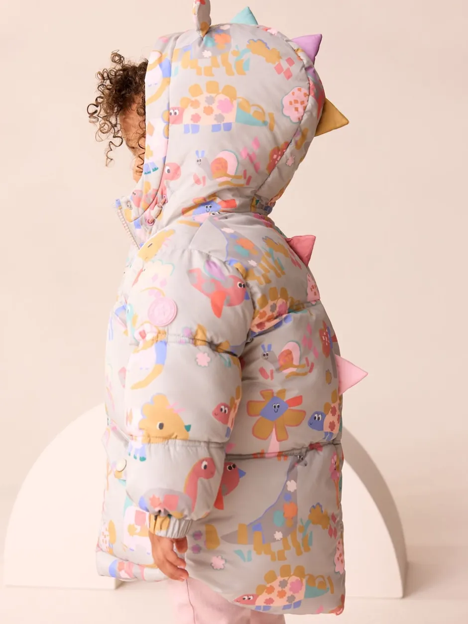 Next Multicolore - Manteau matelassé imprimé Résistant à la douche (3mths-7yrs) Discount