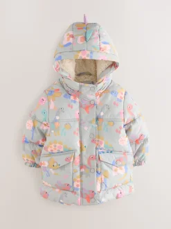 Next Multicolore - Manteau matelassé imprimé Résistant à la douche (3mths-7yrs) Discount