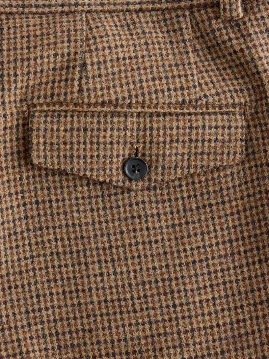 Next Multicolore - Pantalons texturés à dents de poule en laine