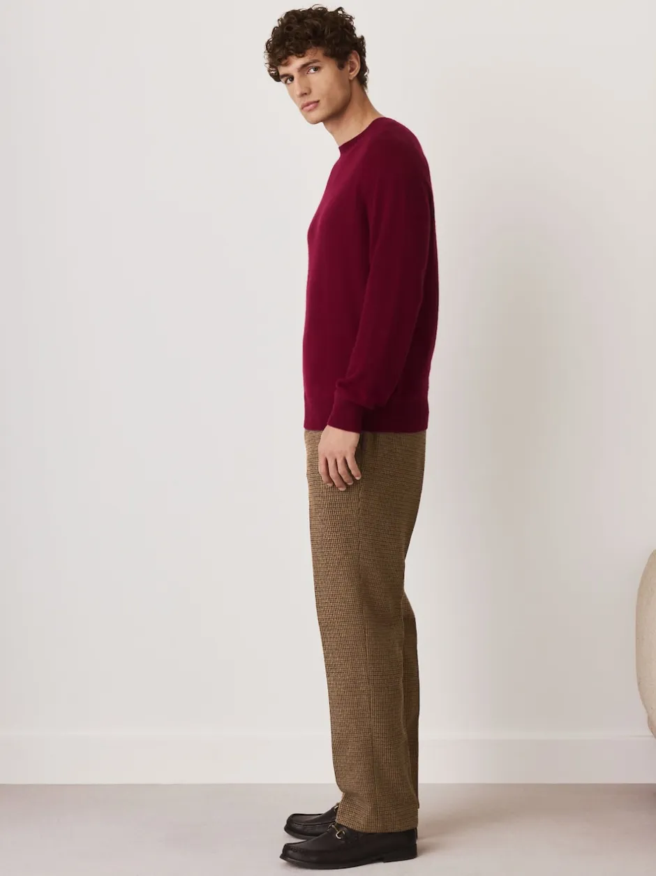 Next Multicolore - Pantalons texturés à dents de poule en laine