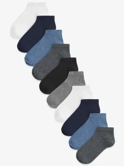 Next Multicolore - Paquet de 10 chaussettes d'entraînement Clearance