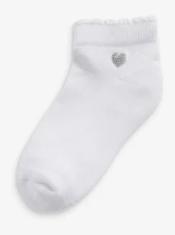 Next Multicolore - Paquet de 7 chaussettes d'entraînement à semelle coussinée brodée en coton riche Sale