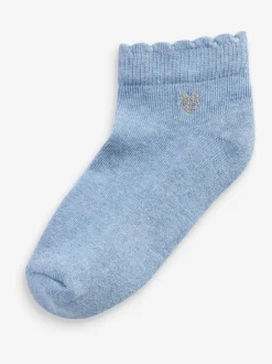 Next Multicolore - Paquet de 7 chaussettes d'entraînement à semelle coussinée brodée en coton riche Sale