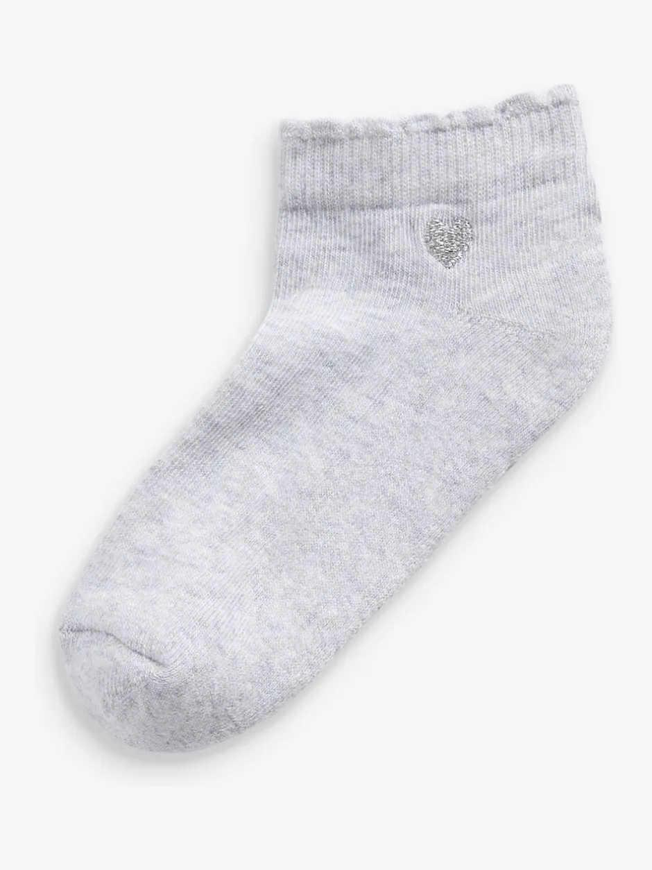 Next Multicolore - Paquet de 7 chaussettes d'entraînement à semelle coussinée brodée en coton riche Sale