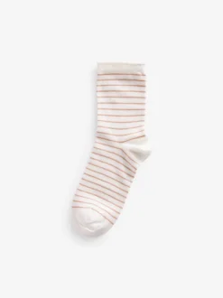 Next Multicolore - Paquet de 5 chaussettes de cheville en coton riche Outlet