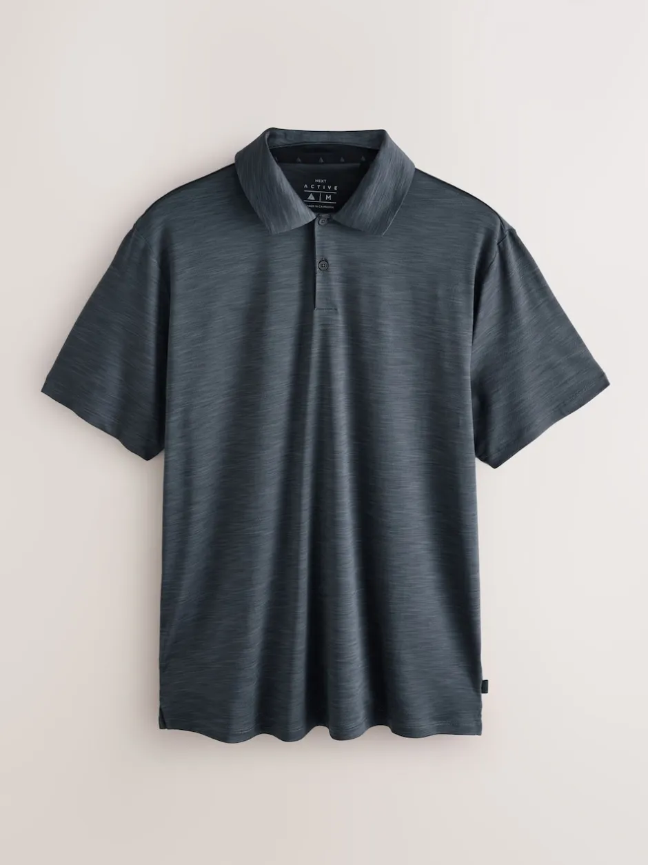 Next Multicolore - Polo d'entraînement Active Golf Mesh Hauts 3 Pack Hot