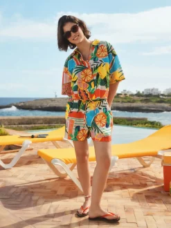 Next Multicolore - Shorts d’été brodés