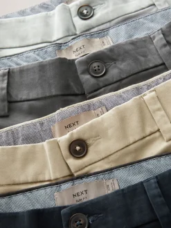 Next Multicolore - - Short chino extensible 4 Pack Slim Fit (Slim Fit) Discount