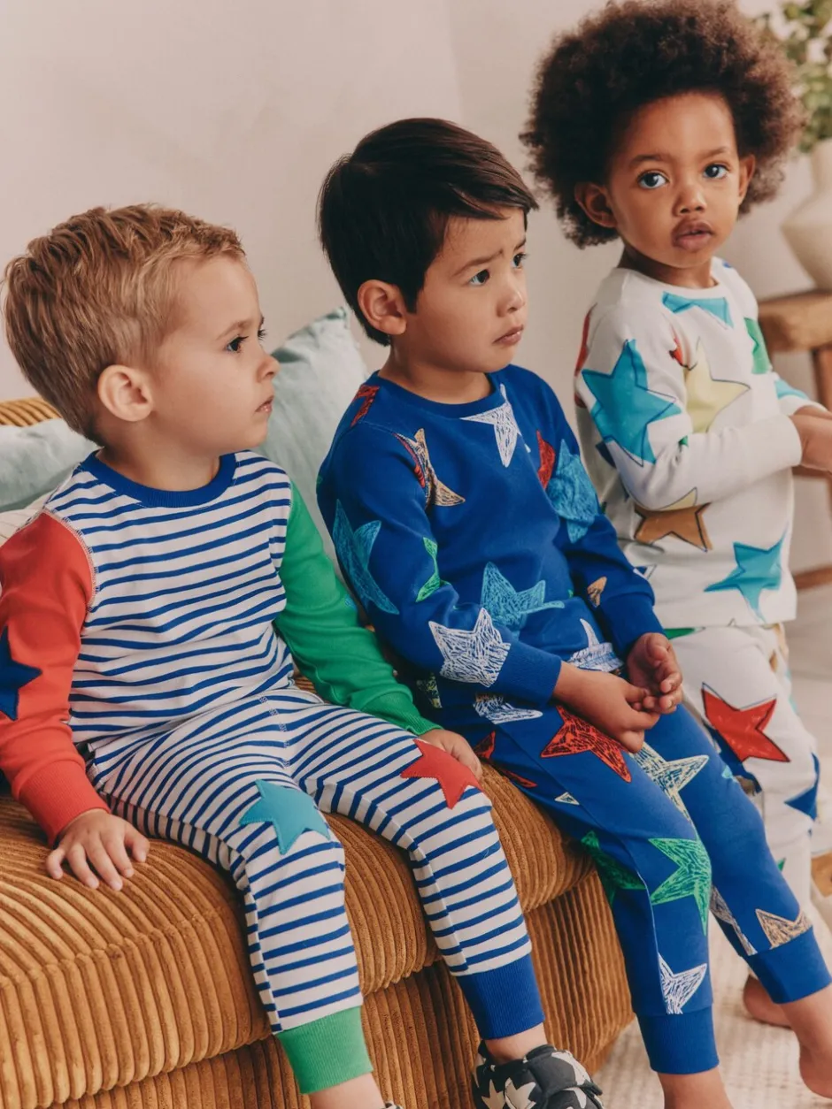 Next Multicolore motif étoile - Lot de 3 pyjamas Snuggle (9mois-10ans) New