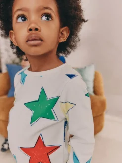 Next Multicolore motif étoile - Lot de 3 pyjamas Snuggle (9mois-10ans) New