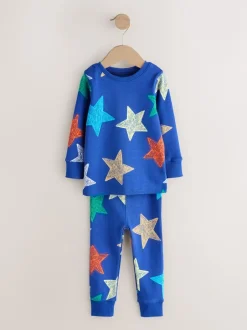 Next Multicolore motif étoile - Lot de 3 pyjamas Snuggle (9mois-10ans) New