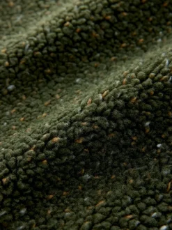 Next Nep vert kaki - Polaire zippée en entonnoir en peau de mouton Discount