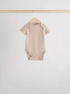 Next neutre - 100% coton manches courtes Bébé Body 5 Lot Online