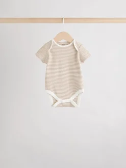 Next neutre - 100% coton manches courtes Bébé Body 5 Lot Online