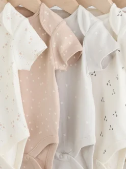 Next neutre - 100% coton manches courtes Bébé Body 5 Lot Online