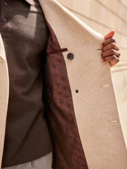 Next neutre - Ajustement régulier - Caban N.premium doux au toucher en laine