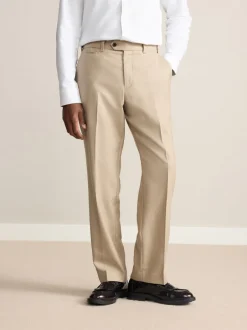 Next neutre - Ajustement régulier - Pantalons Signature en 100 % laine avec ceinture Motion Flex Discount