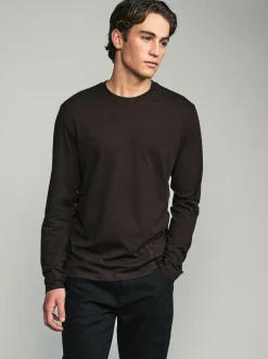 Next neutre - Ajustement régulier - T-shirt à coupe classique à manches longues en coton 100 %, lot de 5 Hot