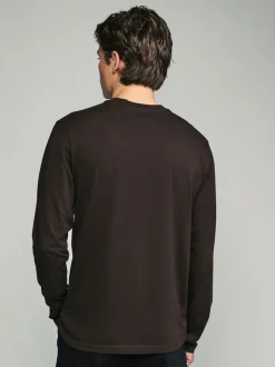 Next neutre - Ajustement régulier - T-shirt à coupe classique à manches longues en coton 100 %, lot de 5 Hot