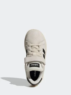 adidas - Baskets Grand Court 00s en daim à lacets élastiques pour enfant neutre New