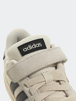 adidas - Baskets Grand Court 00s en daim à lacets élastiques pour enfant neutre New