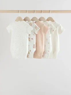 Next neutre - Bébé Manches courtes Bodysuits 5 Pack