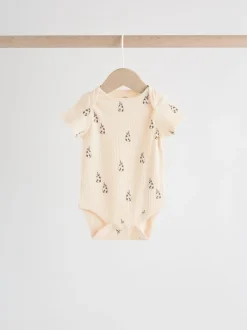 Next neutre - Bodys pour bébés Manches courtes 5 Pack Clearance