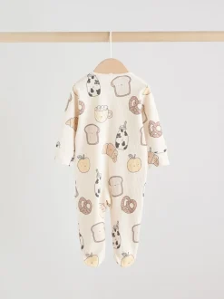 Next neutre - Combinaison de nuit zippée pour bébé 3 Pack (0-2ans) Discount