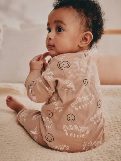 Next neutre - Combinaison de nuit bébé sans pieds zippée Family Two Way (0-18mois) Discount