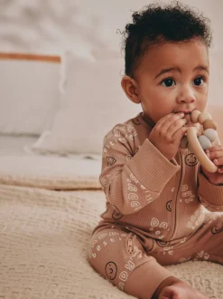 Next neutre - Combinaison de nuit bébé sans pieds zippée Family Two Way (0-18mois) Discount