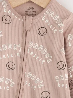 Next neutre - Combinaison de nuit bébé sans pieds zippée Family Two Way (0-18mois) Discount